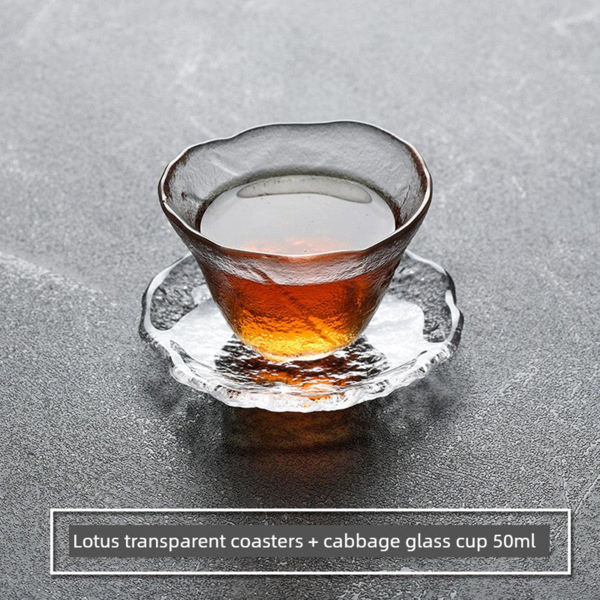 Frosted Japanese Glass Tea Cup – Elegant Single Serve Teacup