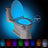 Smart Motion Sensor Toilet Seat LED Backlight Night Light 8 Colors / Waterproof LED Lights Julia M Home & Kitchen 8color Basic version  