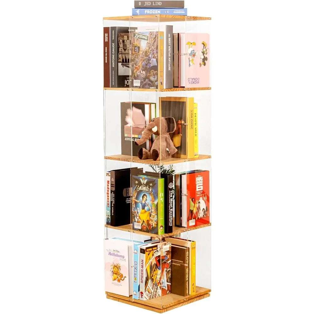 Spinning Square Kids Bookshelf revolving book storage Julia M Home & Kitchen United States  