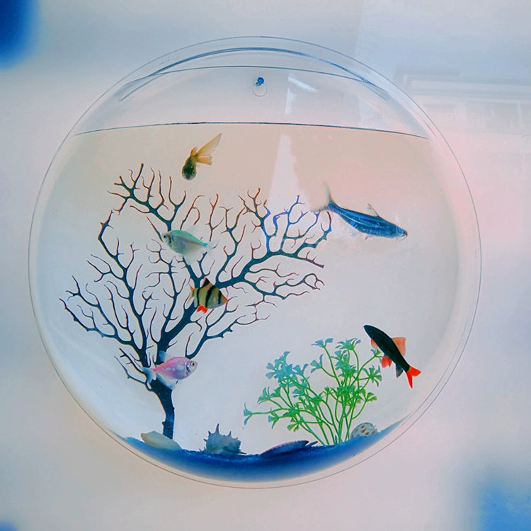 Wall-Mounted Fish Tank Vase - Creative Living Room Décor