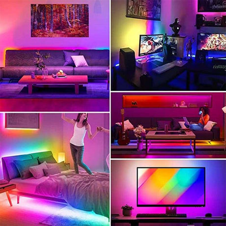 USB RGB LED Strip Light night lights & ambiance Julia M Home & Kitchen   