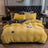 Velvet Milk Solid Color Quilt Cover Quilts and Blankets Julia M Home & Kitchen Yellow 150x200cm 