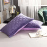 Winter Bliss Velvet Pillowcase flannel pillow covers Julia M Home & Kitchen violet 1Pcs 48x74cm 
