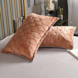 Winter Bliss Velvet Pillowcase flannel pillow covers Julia M Home & Kitchen Auburn 1Pcs 48x74cm 