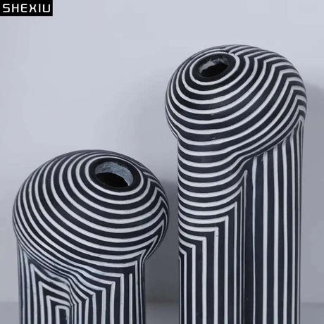 Resin Zebra Texture Vase: Modern Home Decor vase with zebra texture resin design Julia M Home & Kitchen   