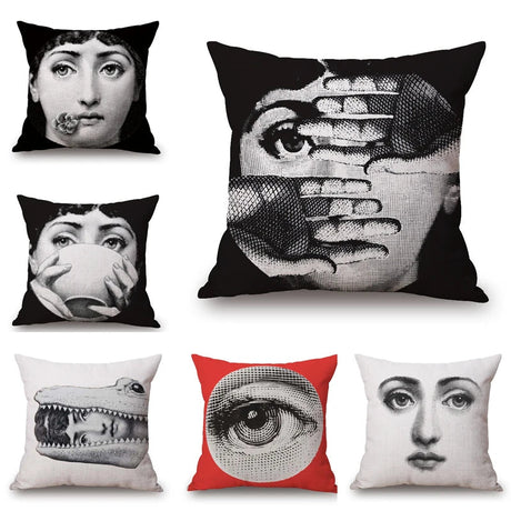 Abstract Girls Cushion Case Home Decorative Fashion Pillow Cover Sofa Car Cushion Cover for Home Decor Pillowcase - Julia M LifeStyles