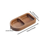 Acacia Wood Serving Tray with Sauce Dish - Julia M LifeStyles