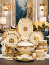 Accessible Luxury 60 Gifts European Style Hotel Bone China Tableware - Julia M LifeStyles