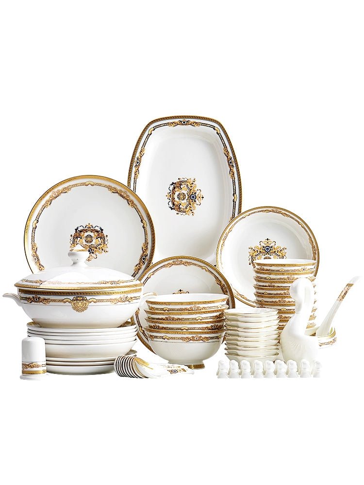 Accessible Luxury 60 Gifts European Style Hotel Bone China Tableware - Julia M LifeStyles