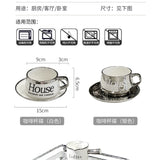 Accessible Luxury Coffee Cup Set High - End Exquisite Ceramic Cup Mug Afternoon Tea Tea Set Cup Water Cup Fancy - Julia M LifeStyles