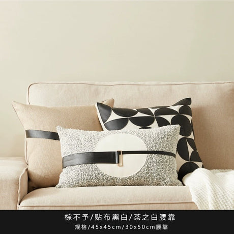 Accessible Luxury New Chinese Pillow Living Room Sofa Cushion Lumbar Support Pillow Nordic Simple Modern Style Ins Style Fancy Nap - Julia M LifeStyles