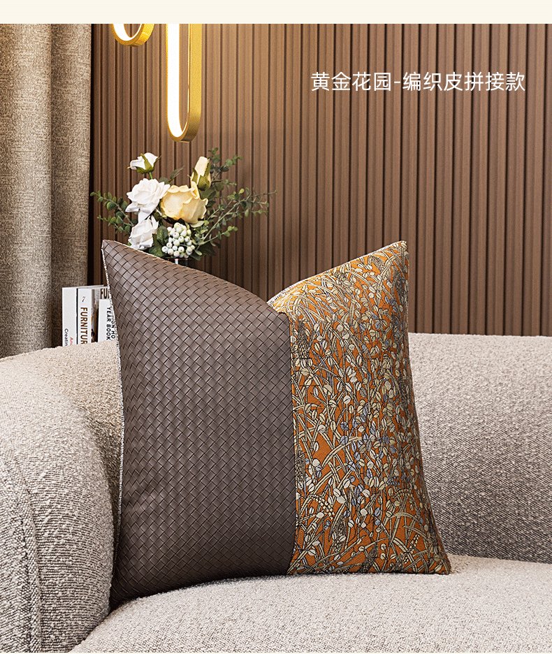 Accessible Luxury Sofa Cushion Fancy Pillow Bedside Waist Backrest with Pillow Insert Square Fabric Cushion Customization - Julia M LifeStyles