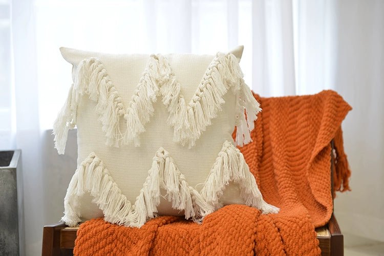 Affordable Luxury Style Tassel Bohemia B & B Living Room Pillow - Julia M LifeStyles