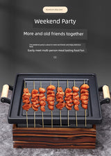 Aluminum Alloy Korean Style Restaurant Charcoal Insulated Barbecue Grill - Julia M LifeStyles