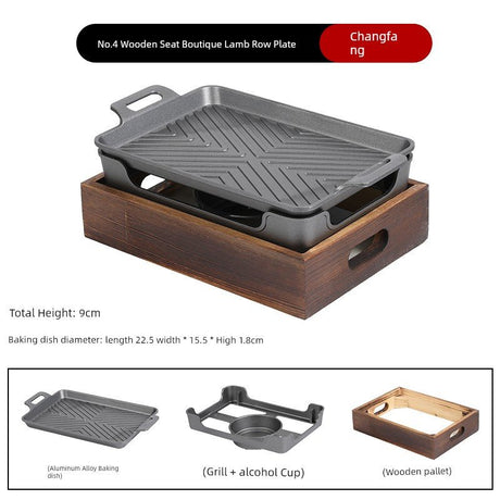 Aluminum Alloy Korean Style Restaurant Charcoal Insulated Barbecue Grill - Julia M LifeStyles