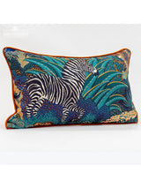 American Jungle Velvet Cushion Cover by Meow Sauce Home - Julia M LifeStyles