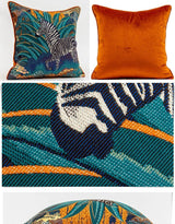 American Jungle Velvet Cushion Cover by Meow Sauce Home - Julia M LifeStyles