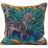 American Jungle Velvet Cushion Cover by Meow Sauce Home - Julia M LifeStyles