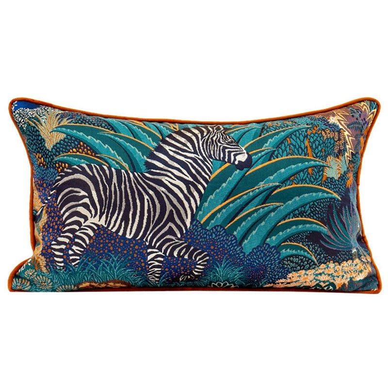 American Jungle Velvet Cushion Cover by Meow Sauce Home - Julia M LifeStyles