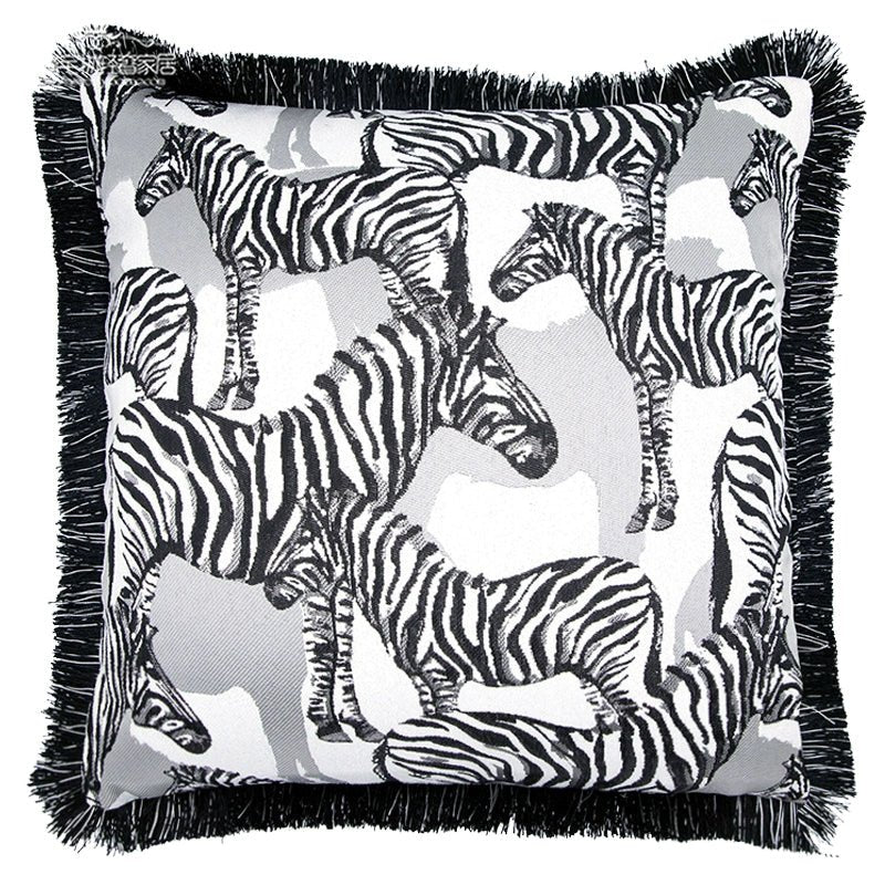 American Jungle Velvet Cushion Cover by Meow Sauce Home - Julia M LifeStyles