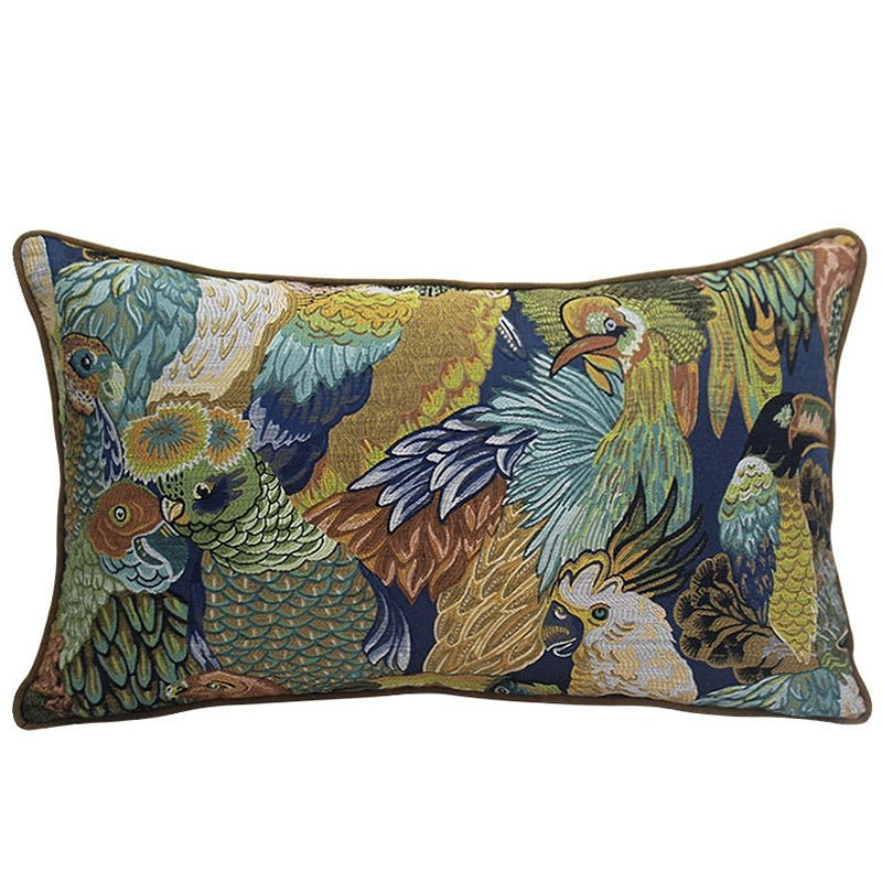 American Jungle Velvet Cushion Cover by Meow Sauce Home - Julia M LifeStyles