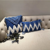 Tassel Embroidered Cotton Cushion Cover for Mediterranean-Inspired Home Decor - Julia M LifeStyles