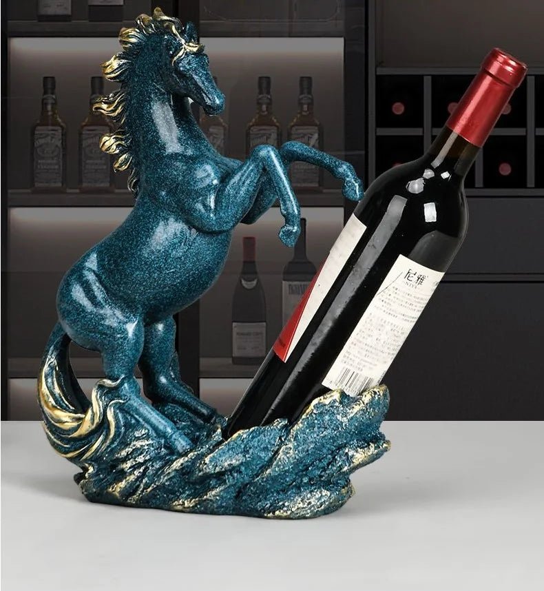 Animal Horse Sculpture Wine Rack, Red Wine Rack, High - End Creative Wedding Gifts, Home Decoration, Living Room - Julia M LifeStyles