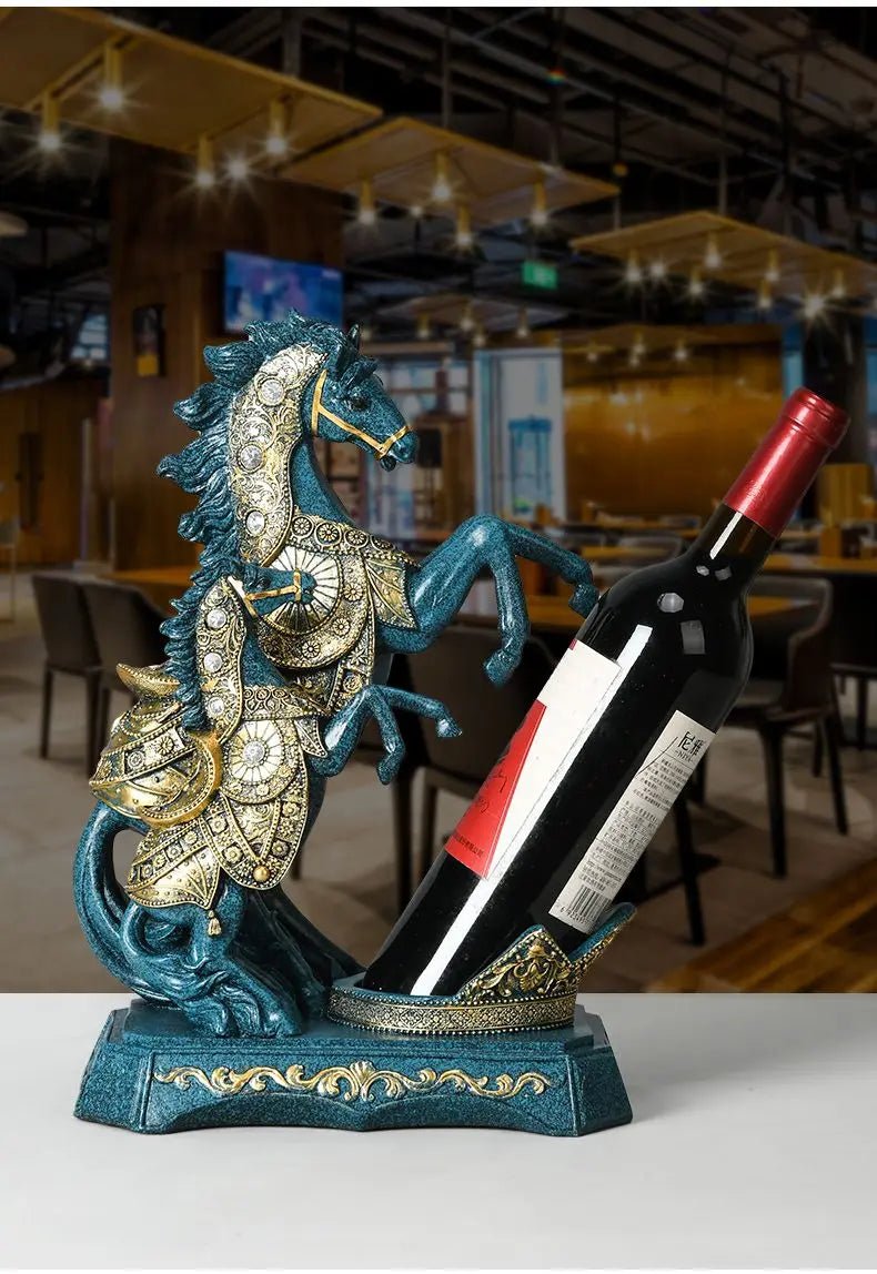 Creative Horse Sculpture Wine Rack for Home Décor and Gifts - Julia M LifeStyles