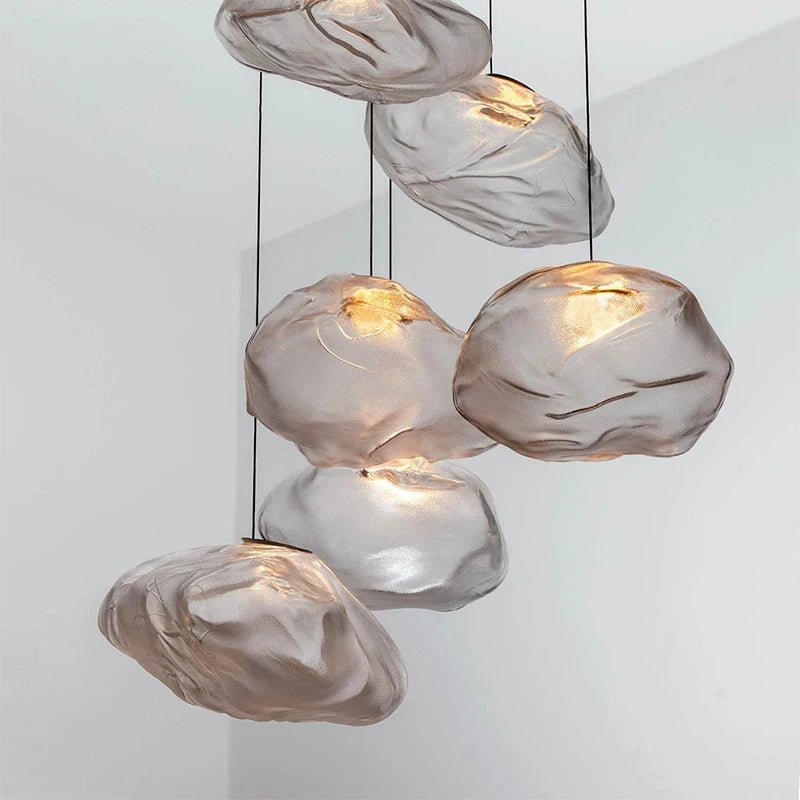 Nordic Glass Pendant Lamp - Art Cloud Design Chandelier - Julia M LifeStyles