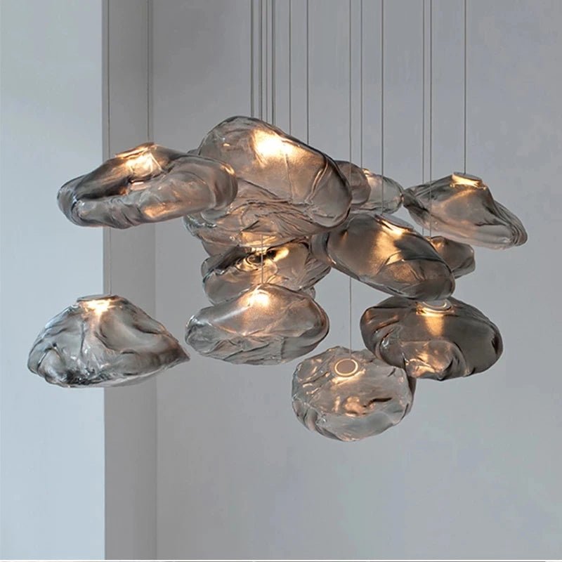 Nordic Glass Pendant Lamp - Art Cloud Design Chandelier - Julia M LifeStyles