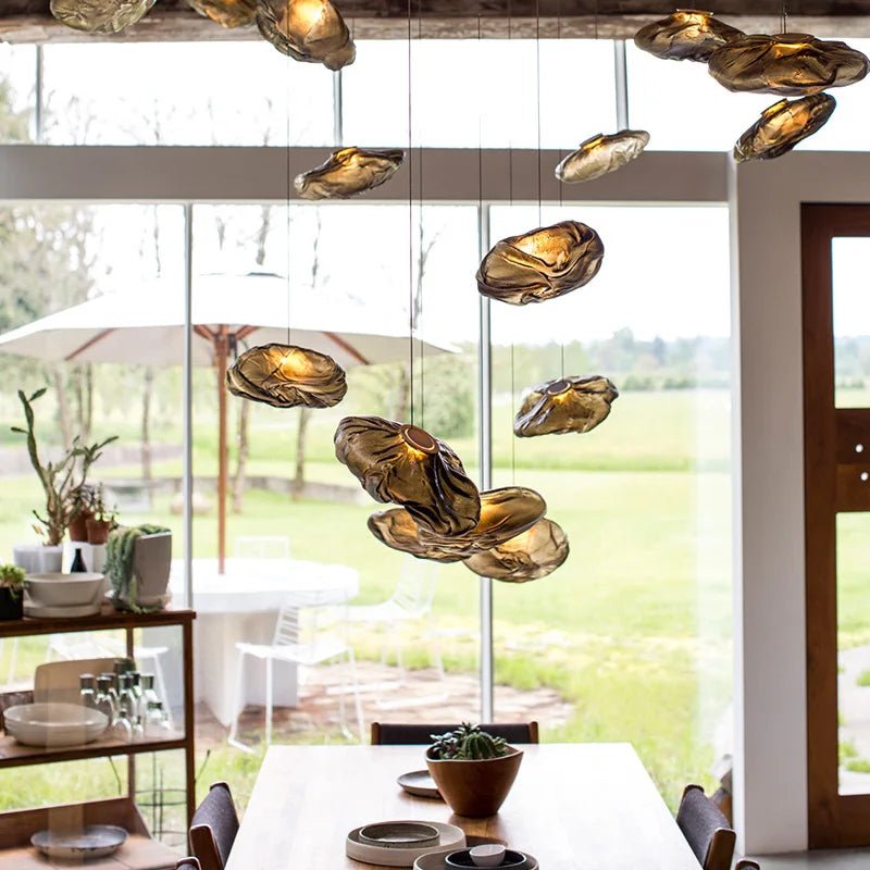 Nordic Glass Pendant Lamp - Art Cloud Design Chandelier - Julia M LifeStyles