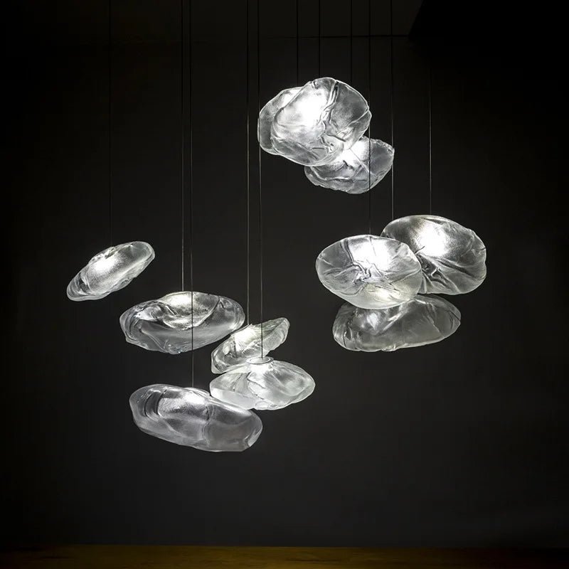 Art Cloud Design Chandelier Nordic Glass Hanging Light Indoor High - Quality Droplight Parlor Bedroom Dining Cafe Bar Pendant Lamp - Julia M LifeStyles