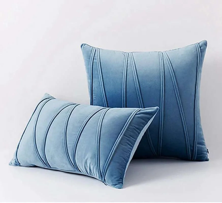 Art Velvet Cushion Cover - Vibrant Solid Colors velvet pillow covers Julia M Home & Kitchen   