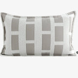 Modern Minimalist Gray Geometric Jacquard Pillow Cover - Julia M LifeStyles