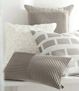 Modern Minimalist Gray Geometric Jacquard Pillow Cover - Julia M LifeStyles