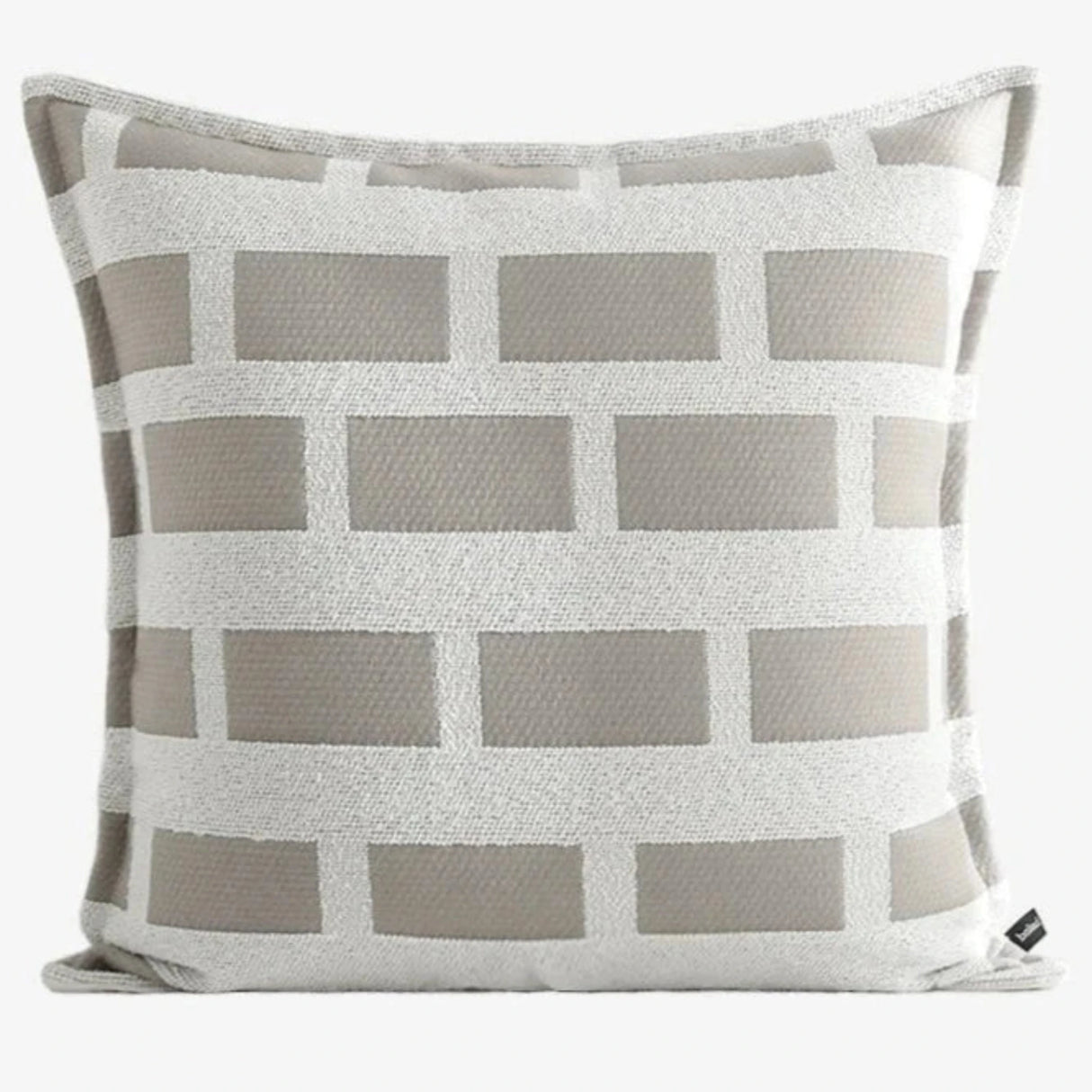 Modern Minimalist Gray Geometric Jacquard Pillow Cover - Julia M LifeStyles