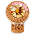 Bamboo Cheese Board Set with Cheese Knife & Bread Tray - Julia M LifeStyles
