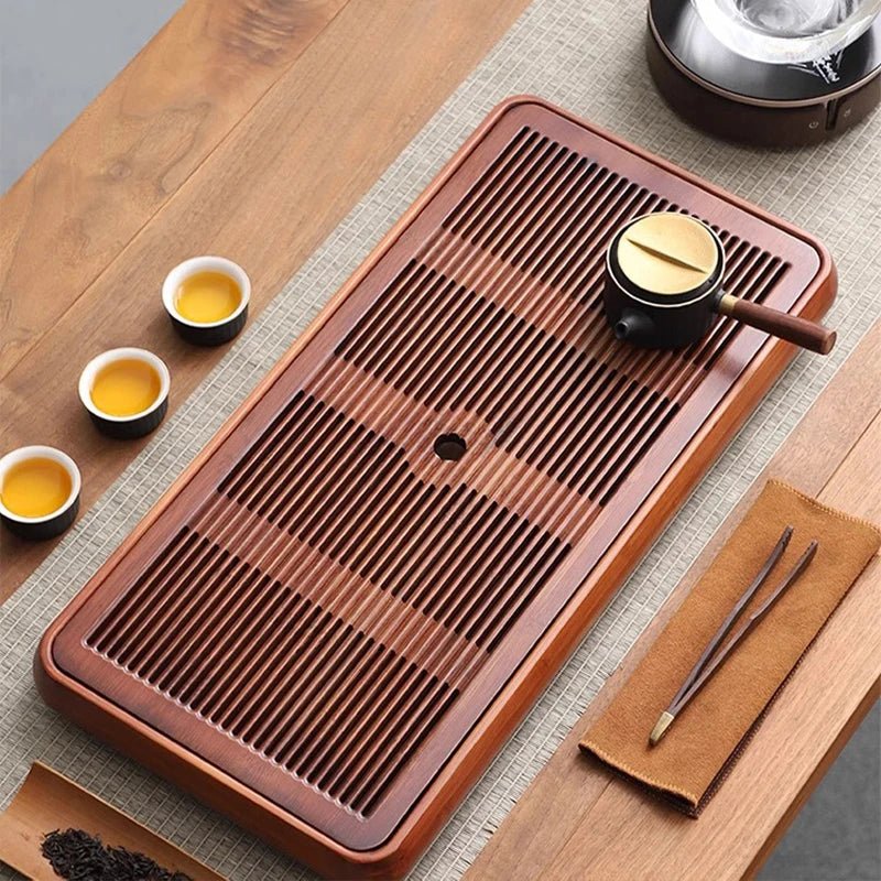 Bamboo Coffee Teapot Tray Set 🎍 - Julia M LifeStyles