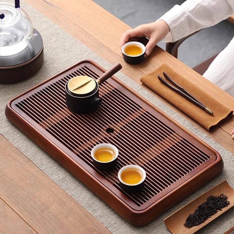 Bamboo Coffee Teapot Tray Set 🎍 - Julia M LifeStyles