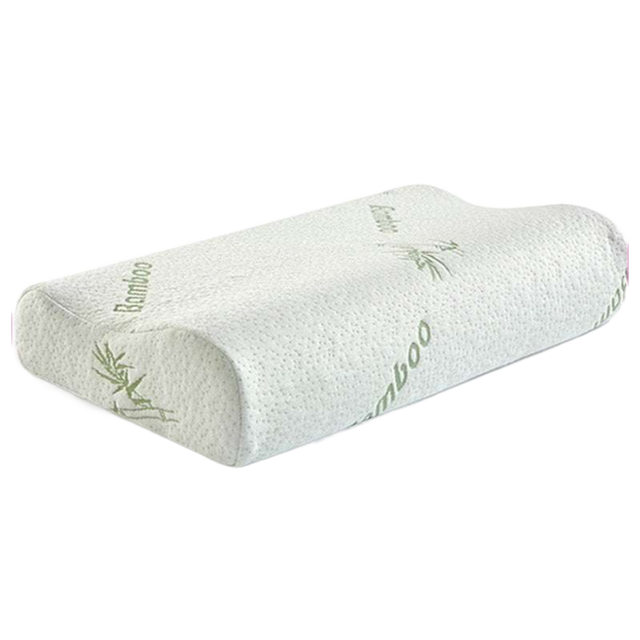 Bamboo Comfort Memory Foam Neck Support Pillow orthopedic memory foam pillow Julia M Home & Kitchen 30x50x10-7CM  