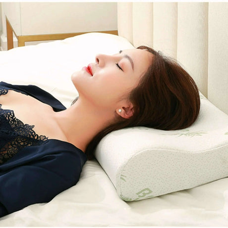 Bamboo Comfort Memory Foam Neck Support Pillow - Julia M LifeStyles
