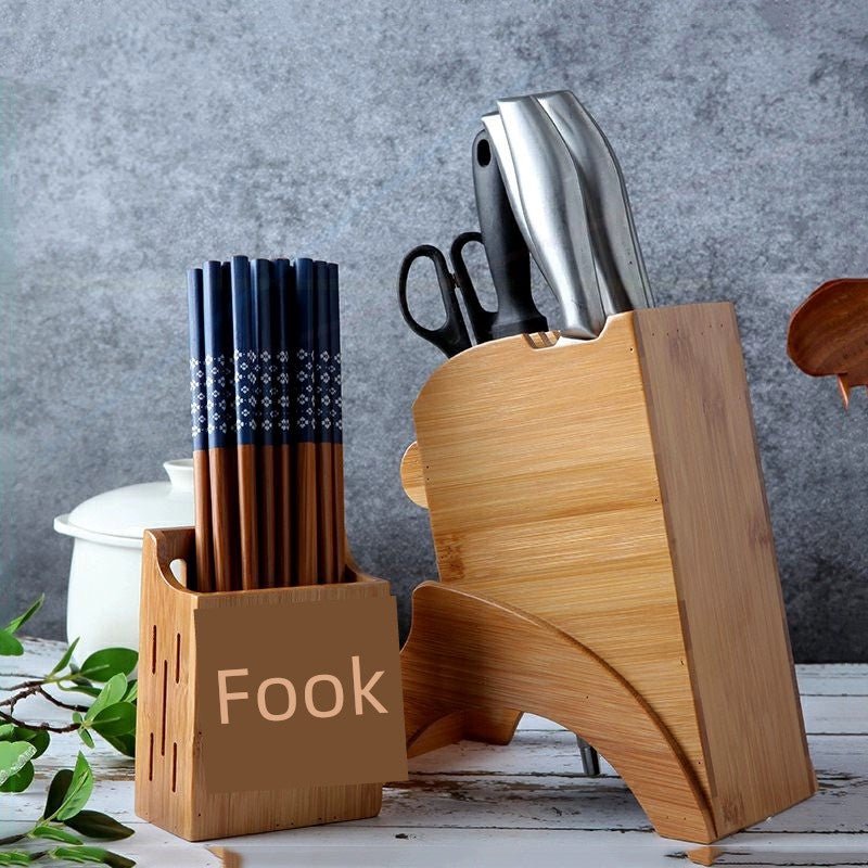 Bamboo Kitchen Knife Rack 👨‍🍳🔪 - Julia M LifeStyles