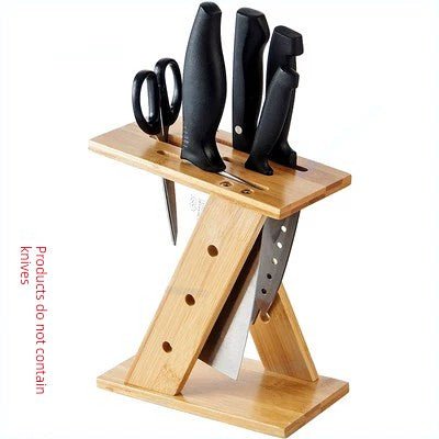 Bamboo Kitchen Knife Rack 👨‍🍳🔪 - Julia M LifeStyles