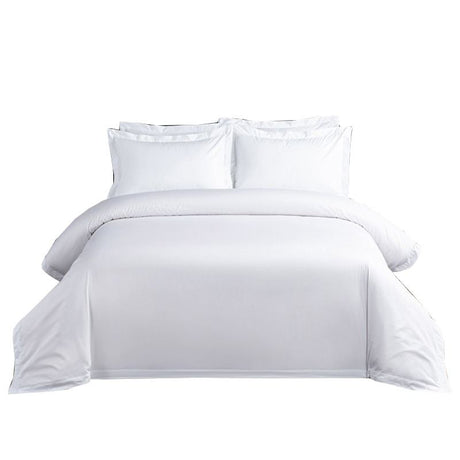 Barcaton Elegant Four - Piece White Hotel Suite Bedding Set - Julia M LifeStyles