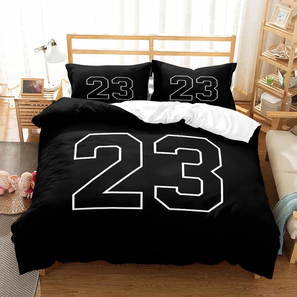 Basketball Printed Duvet Cover Set - 3 pcs of Quality Bed Linen - Julia M LifeStyles