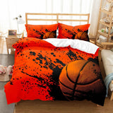 Basketball Printed Duvet Cover Set - 3 pcs of Quality Bed Linen - Julia M LifeStyles