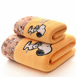 Plus Size Soft and Absorbent Cartoon Bath Towel Set - Julia M LifeStyles