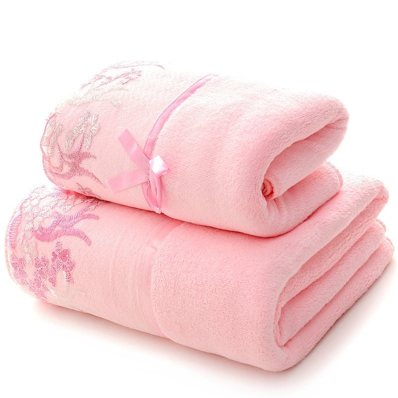 Plus Size Soft and Absorbent Cartoon Bath Towel Set - Julia M LifeStyles