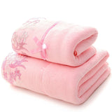 Plus Size Soft and Absorbent Cartoon Bath Towel Set - Julia M LifeStyles