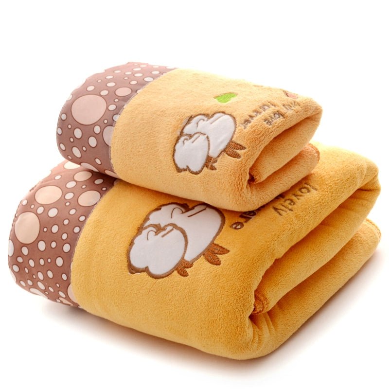 Bath Towel Towel Set Adult Female Chest Wrap plus Size Thickening Is Stronger than Pure Cotton Soft Kids Absorbent Cute Cartoon Korean - Julia M LifeStyles